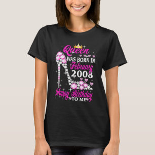 Camiseta Rainha Foi Nascer No 15 de Aniversário De Fevereir