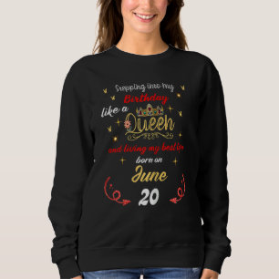 Camiseta Rainha Foi Nascer No Dia 20 De Junho Indo Ao Meu A