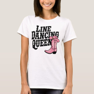 Camiseta Rainha Fora Dançada Fora de Corte Boots Western