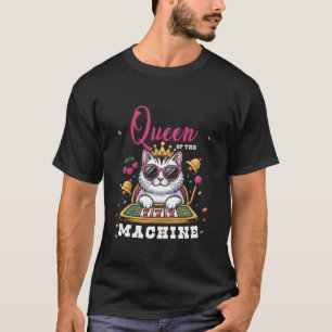 Camiseta Rainha Gata do Cassino de Caça-níqueis Amor