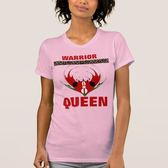 Camiseta Rainha Guerreira: Celebrando a Mulher Queniana (Frente)