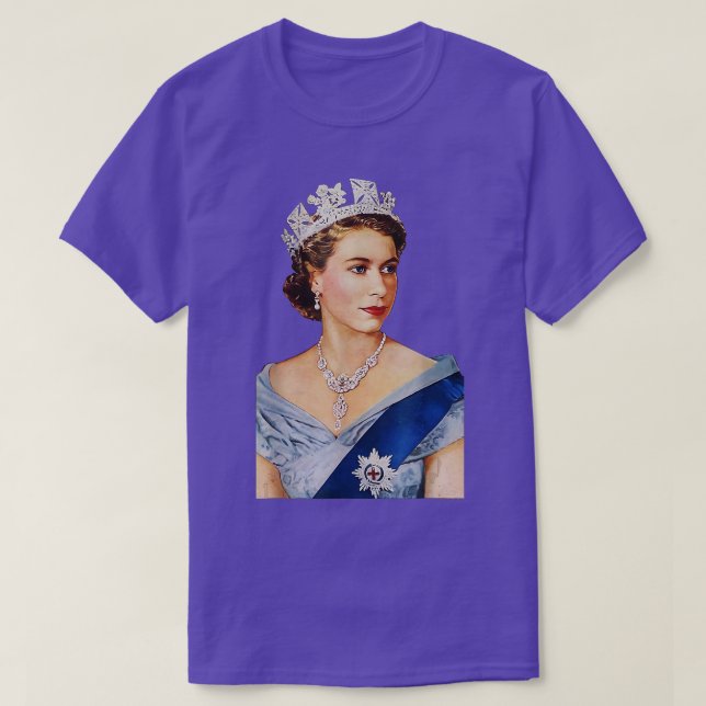 Camiseta Rainha II - Elizabeth England - Rainha de Inglater (Frente do Design)