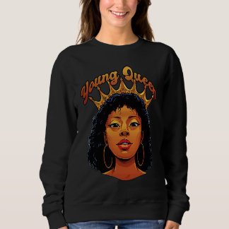 Camiseta Rainha Jovem Mês da História Negra Afro-Americana 