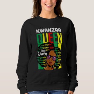 Camiseta Rainha Kwanzaa Meninas de Pele Morena Melanina Irm