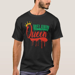 Camiseta Rainha Melanina, Mulher Negra E Meninas, Orgulho N