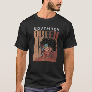 Camiseta Rainha Melanina Novembro, Meninas Negras Afro Negr