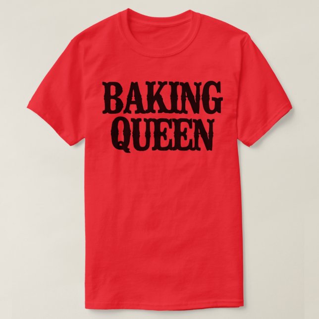 Camiseta Rainha Mínima Funny Baking (Frente do Design)
