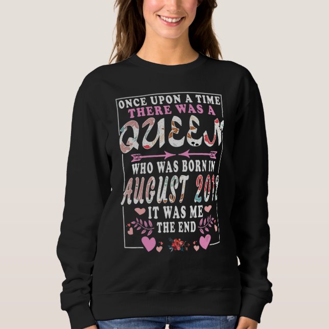 Camiseta Rainha Nascer Em Agosto De 2012 (Frente)