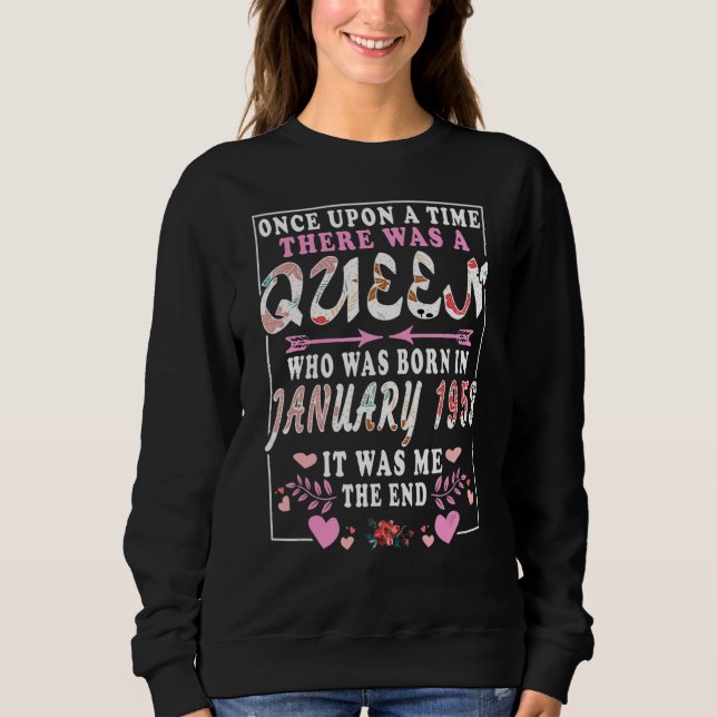 Camiseta Rainha Nascer Em Janeiro De 1953 (Frente)