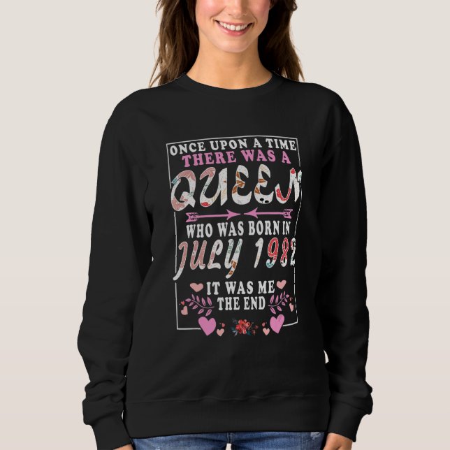 Camiseta Rainha Nascer Em Julho De 1982 (Frente)