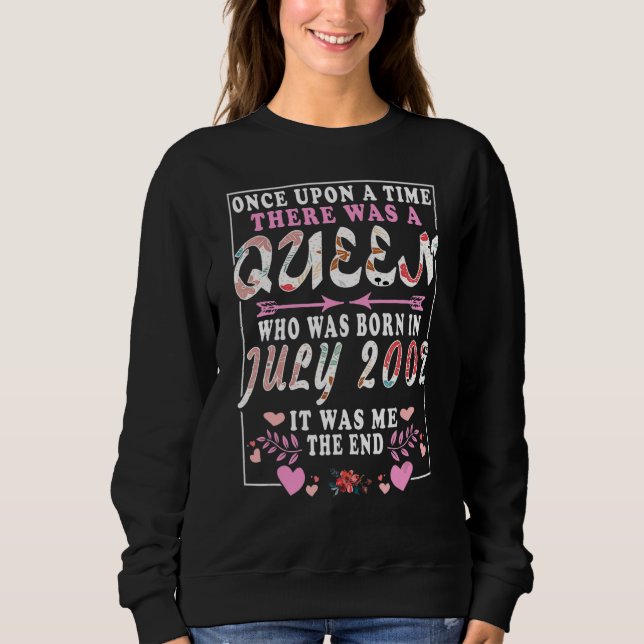 Camiseta Rainha Nascer Em Julho De 2002 (Frente)