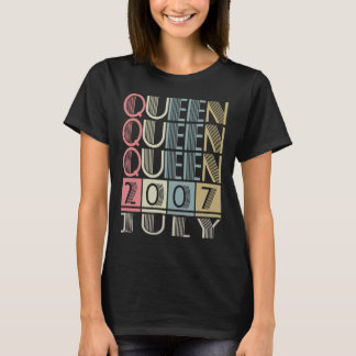 Camiseta Rainha nascida em julho de 2007