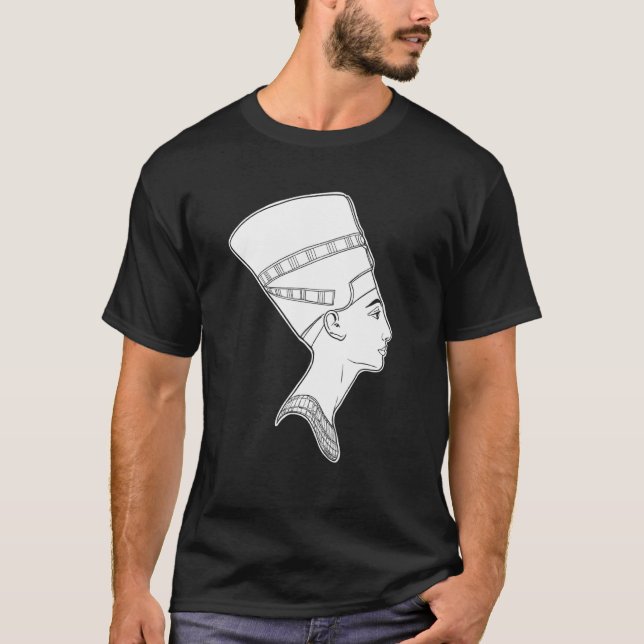 Camiseta Rainha Nefertiti egípcia (Frente)