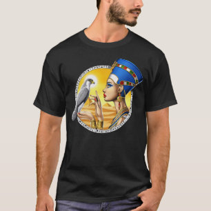 Camiseta Rainha Nefertiti egípcia
