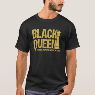 Camiseta Rainha Negra A Mais Poderosa Garota Melanina E