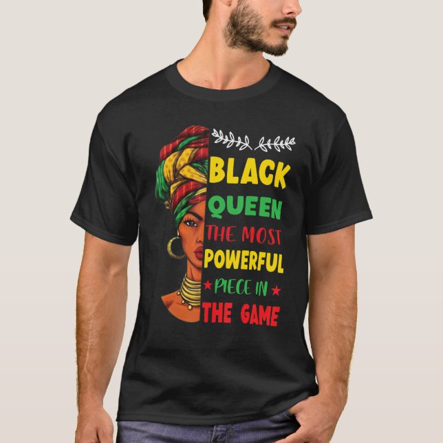 Camiseta Rainha Negra A Mais Poderosa História Negra (Frente)