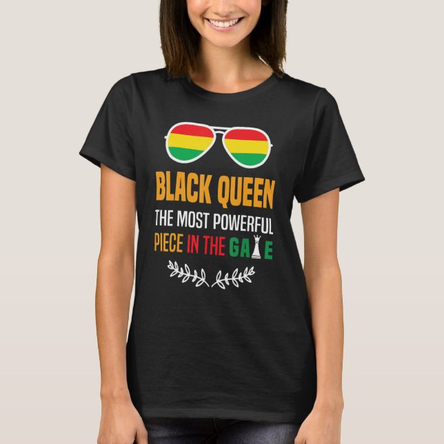 Camiseta Rainha Negra A Mais Poderosa História Negra (Frente)