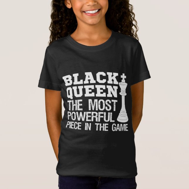 Camiseta Rainha Negra A Mais Poderosa Peça Americana Africa (Frente)