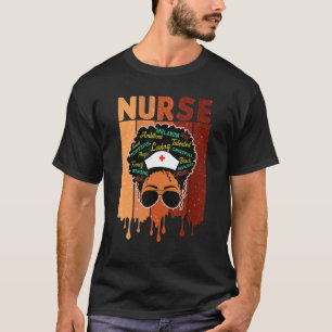 Camiseta Rainha Negra Africana Melanina Derramando Er Enfer