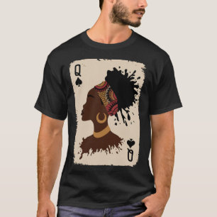 Camiseta Rainha Negra Afro Droga Orgulhosa Melanina Afro-Am