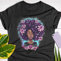 Rainha Negra Afro Melanin Derrubando Arte Negra