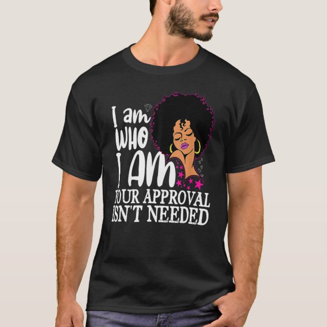 Camiseta Rainha Negra Curly Natural Afro-Americana (Frente)