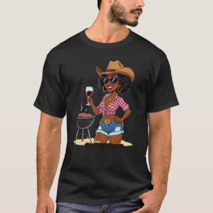 Camiseta Rainha Negra de Cowgirl Roubada no Churrasco