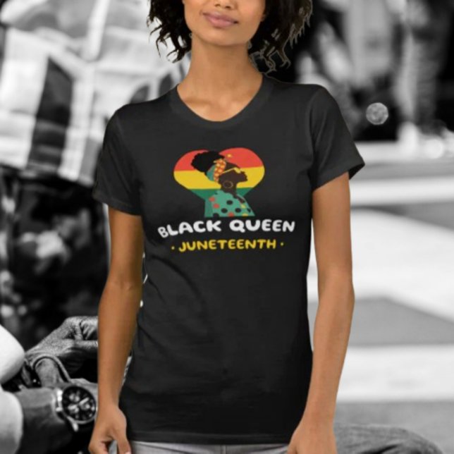 Camiseta Rainha Negra Juneteenth (Criador carregado)