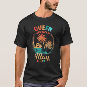 Camiseta Rainha Negra Maio De 1999 22A Garota De Aniversár