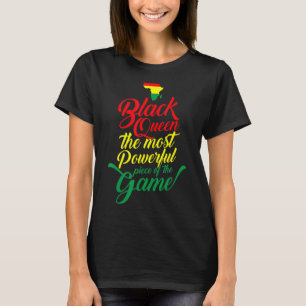Camiseta Rainha Negra Mais Poderosa Peça História Negra Afr