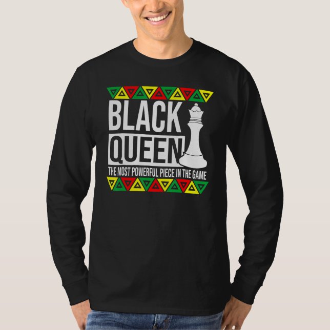 Camiseta Rainha Negra Mais Poderosa Peece Afro (Frente)