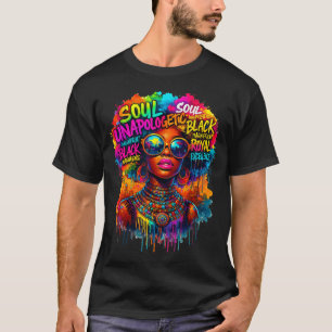 Camiseta Rainha Negra Mapa Africano Unalogicamente História