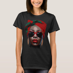 Camiseta Rainha Negra Melanina Alça Lábios Bestial Preto