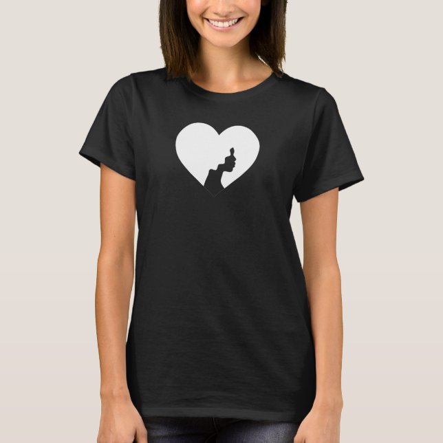 Camiseta Rainha Negra Menina do Coração Magia Melanina Mulh (Frente)