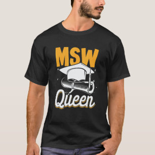 Camiseta Rainha Negra MSW Trabalho Social Mestrado Graduaçã