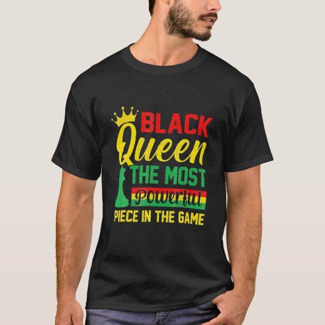 Camiseta Rainha Negra O Mais Poderoso Jogo (Frente)