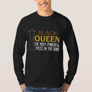 Camiseta RAINHA NEGRA O mais poderoso Xadrez afro-americano