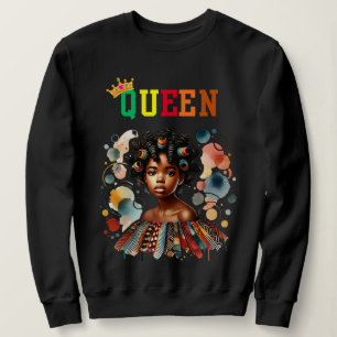 Camiseta Rainha Nubiana: Acredite na camisola feminina