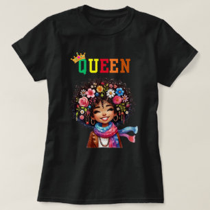 Camiseta Rainha Nubiana: Camisa-T das Mulheres Breezy