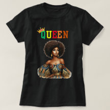 Rainha Nubiana: Camisa-T das Mulheres Clássicas