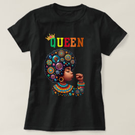 Camiseta Rainha Nubiana: Camisa-T das Mulheres Nititas
