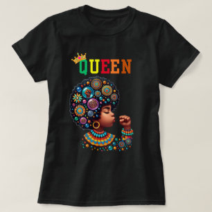Camiseta Rainha Nubiana: Camisa-T das Mulheres Nititas