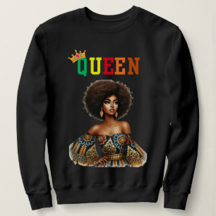 Camiseta Rainha Nubiana: Camisola de leite feminino clássic