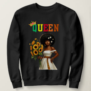 Camiseta Rainha Nubiana: Camisola feminina margarida