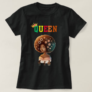 Camiseta Rainha Nubiana: Para a Camisa-T feminina