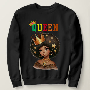 Camiseta Rainha Nubiana: Royalty Camisola feminina