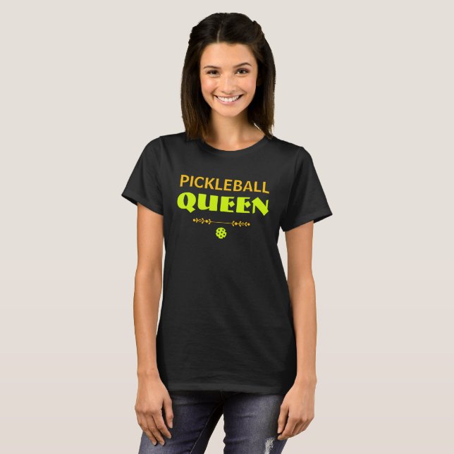 Camiseta Rainha Personalizada de Pickleball (Frente Completa)