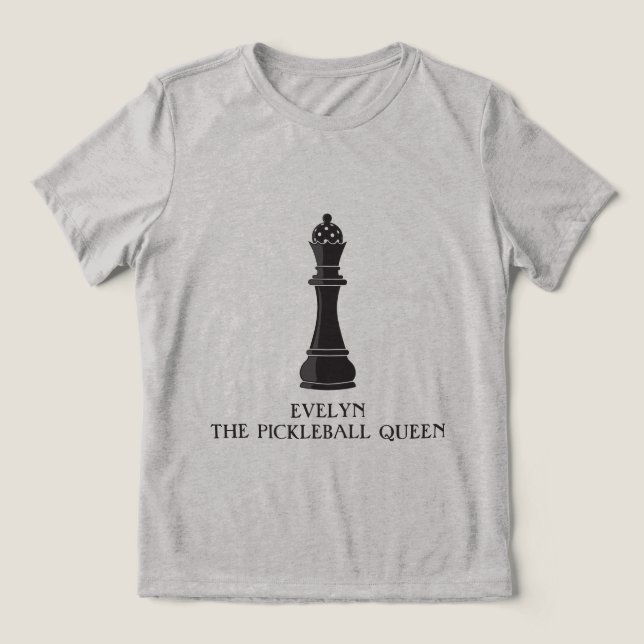 Camiseta Rainha Personalizada do Pickleball (Design frontal)