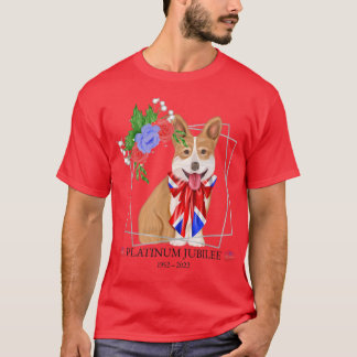 Camiseta Rainha Platinum Jubilee CorgiQueens Jubilee