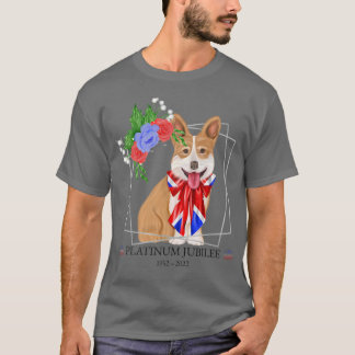 Camiseta Rainha Platinum Jubilee Corgiqueens Jubilee1324